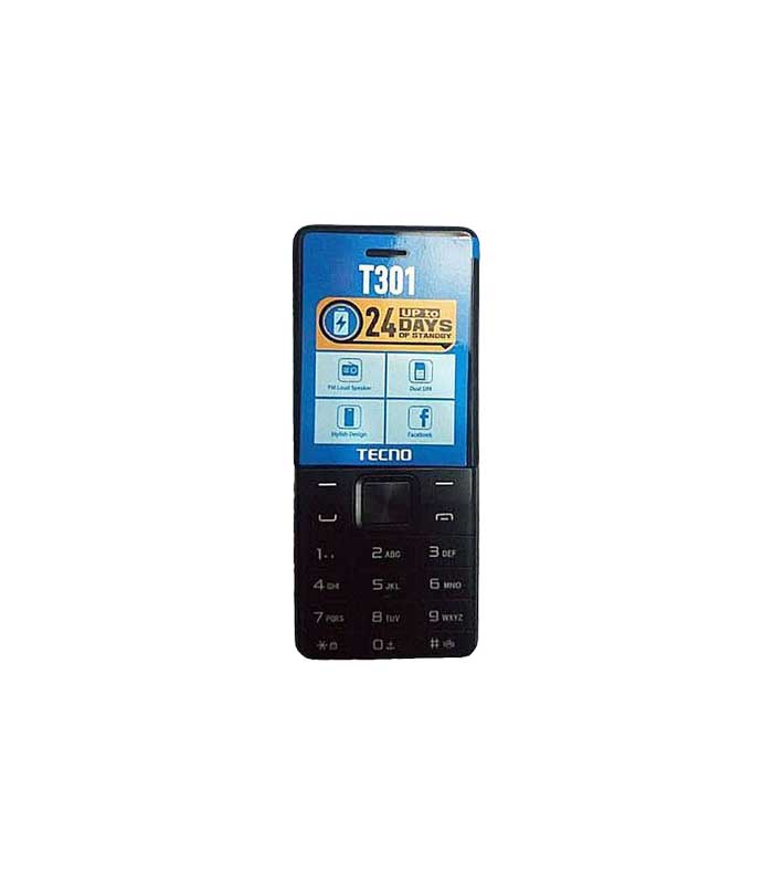 Tecno T301 1.8 Dual SIM 4MB ROM RAM 1150mAh – Black - Maakmall